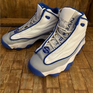 Air Jordan Pro Strong White Hyper Royal Big kids size 4